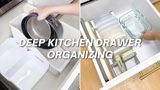 10 Deep Kitchen Drawer Organizer Ideas  Cutlery Drawer Dinnerware amp More [upl. by Anawit]