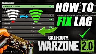 How to FIX LAG on Warzone 2  Warzone 20 Best Settings to STOP LAG [upl. by Varien]