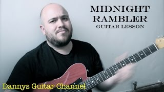 Midnight Rambler  The Rolling Stones  Blues Rock Guitar Lesson [upl. by Treve866]