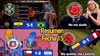 Resumen Fecha 15 Versión PAR0DIA Eliminatorias Conmebol [upl. by Frymire143]