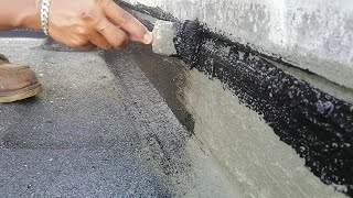 Waterproofing Bitumen Application [upl. by Gianna709]