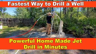 How to Drill a Well  Most Powerful Homemade Jet  Complete Guide [upl. by Nywroc]