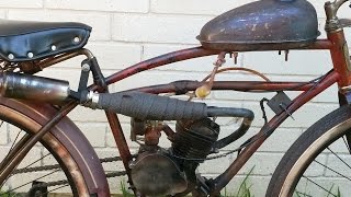 How To Start amp Run A 2 Stroke Motorized Bicycle [upl. by Ohare112]