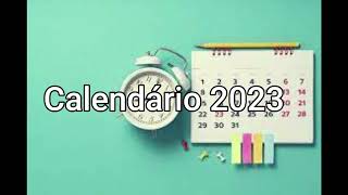 Calendário 2023 com Feriados [upl. by Hurty]