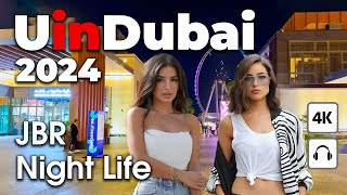 Dubai Live 247 🇦🇪 Wonderful JBR Night Life 4K  Walking Tour [upl. by Kcid559]