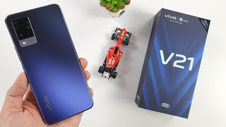 Vivo V21 5G Unboxing  HandsOn Design Unbox AnTuTu Benchmark Set Up new Camera Test [upl. by Mosira826]