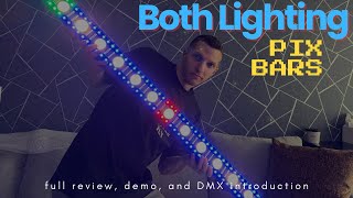 BOTH LIGHTING PIX BARS  DEMO REVIEW DMX  GIG LOGS ARE COMING [upl. by Pammi850]