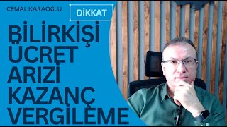 BİLİRKİŞİ ÜCRET ARIZİ KAZANÇ VERGİLEME  DİKKAT [upl. by Kahaleel]