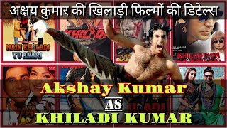 Akshay Kumar As KHILADI All movies of Akshay as KHILADI KUMAR [upl. by Mansur]