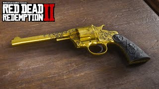 RED DEAD REDEMPTION 2  DOUBLEACTION REVOLVER GUNSLINGER Weapons Customization amp Showcase [upl. by Ronyar]