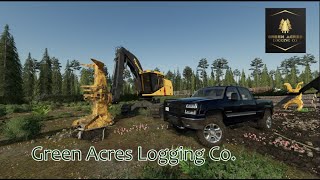 FS22 Forestry Nice clear cut Tigercat [upl. by Aivekahs]