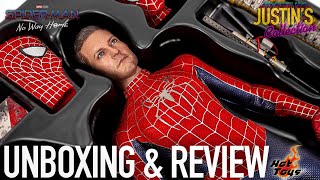 Hot Toys SpiderMan No Way Home Friendly Neighbourhood SpiderMan Unboxing amp Review [upl. by Nylhtiak]