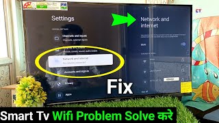 Mi tv wifi connection problem solve  WiFi connection problem in mi tv [upl. by Eisned]