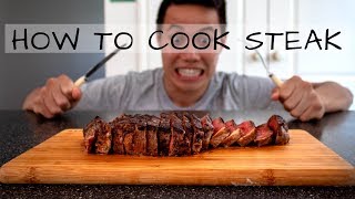 How To Cook The Perfect Pan Seared Steak A Beginners Guide  Jono Ren Episode 7 [upl. by Imotih388]