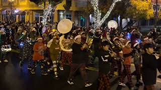 Carl Smith Middle School Tiger Marching Band Porterville Christmas parade 2023 [upl. by Anelhtac]