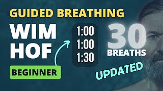 Best Guided Breathing  Wim Hof 3 Rounds 30 BREATHS BEGINNER [upl. by Nysila179]