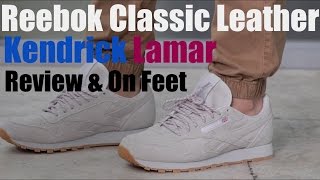 Reebok Kendrick Lamar Classic Leather Review amp On Feet [upl. by Kondon]