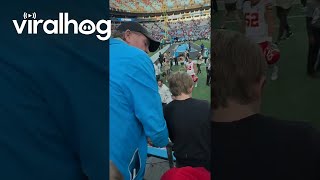 Chiefs Player Catches Boy Falling From Stands  ViralHog [upl. by Souvaine111]