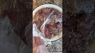 How to cook Backstrap Deer Steak shorts venison [upl. by Acireed]