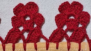 Bico de crochê para mantas de bebê  barrado para imiciantesCanalcrocheparainiciantes [upl. by Sivra666]