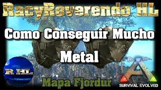 ✅Como Conseguir Mucho Metal en Fjordur  Ark Survival Evolved🌏 [upl. by Camella]