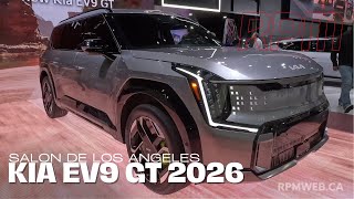 Salon de Los Angeles  Kia EV9 GT 2026  un missile familial [upl. by Ylremik]