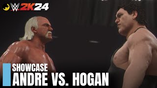 WWE 2K24  Showcase Giants Among Men  Andre the Giant vs Hulk Hogan [upl. by Dannye]