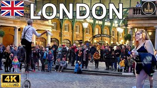 Unraveling London Kings Cross To Covent Garden Walking Tour  4k HDR [upl. by Clothilde]