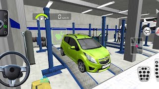 New Super Green Car In Auto Repair Shop 3D Driving Class Simulator Ali Gaming [upl. by Akirdnuhs531]