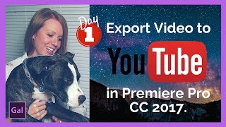 How to Export HD Video to YouTube in Premiere Pro CC [upl. by Dewhurst]