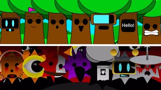 Mr Tree Army Vs Mr Sun Army  Incredibox Sprunki Normal Vs Horror [upl. by Crifasi]