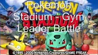 Pokemon Stadium  Gym Leader Battle [upl. by Anoed311]