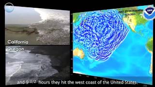 NOAA Ocean Today video Tsunami Strike  Japan Part 2 of 3 Propagation [upl. by Nivle949]