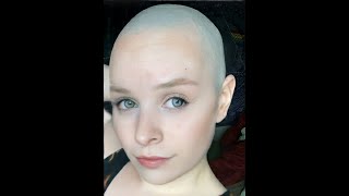 Jenny shaved her head smooth l Headshave Story  Headshave 2022 [upl. by Harlen592]