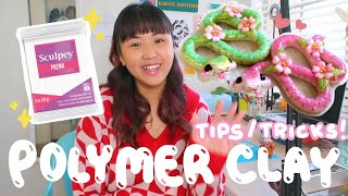 Polymer clay tips from a polymer clay artist ✿ studio vlog ✿ [upl. by Aible]