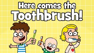 Brush Your Teeth Song – Here Comes The Toothbrush  Tooth Monster Hacky Smacky  Healthy Habits [upl. by Yrrok877]