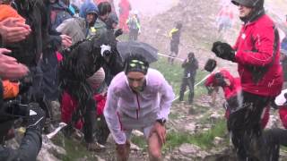 Crónica de la Zegama 2012 Kilian Jornet y Oihana Kortazar primeros [upl. by Saunderson903]