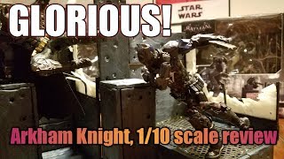 Collectible Review Kotobukiya Batman Arkham Knight 110 scale set [upl. by Aihsilef]