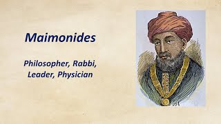 Moses Maimonides Philosopher Rabbi Leader Physician [upl. by Yeltihw45]