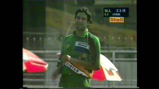 Wasim Akram Ball By Ball Spell vs West Indies Quadrangular Series 1997 [upl. by Ilaire]