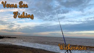 VERNS SEA FISHING  WITHERNSEA ON THE HOLDERNESS COAST SALT WATER FISHING OVER HIGH WATER [upl. by Leidgam]