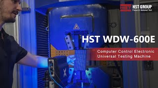 Computer control electronic universal testing machine with Video extensometer for bolt tensile test [upl. by Possing]