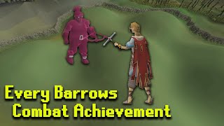 How To Do EVERY Barrows Combat Achievement [upl. by Bowerman]