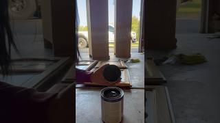 Painting cabinet doors paint diy home reno glidden love [upl. by Vasquez951]