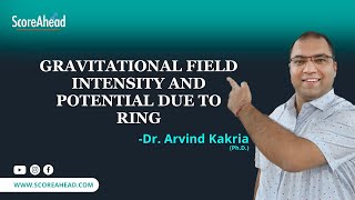 3 Gravitational field Intensity and Potential due to ring [upl. by Eittam]