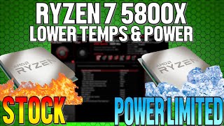 Lower Temps and Power On Your Ryzen 7 5800X CPU Without Losing Gaming Performance [upl. by Kathryne]