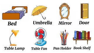 Household Name  household Items name In english vocabulary [upl. by Arjun]