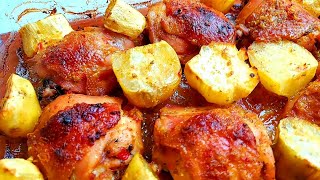 Frango com batata assado no forno a melhor receita [upl. by Jeannie]