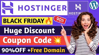 Hostinger Black Friday Sale 2024  Hostinger Coupon Code  Hostinger Discount Code [upl. by Nolyaj]