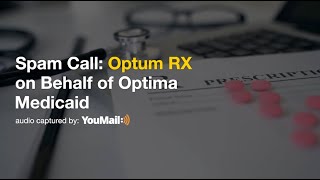 Spam Call Optum RX Telemarketing Call [upl. by Amilas]